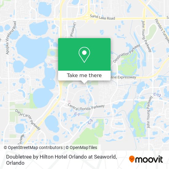 Mapa de Doubletree by Hilton Hotel Orlando at Seaworld