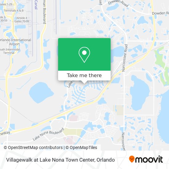 Mapa de Villagewalk at Lake Nona Town Center