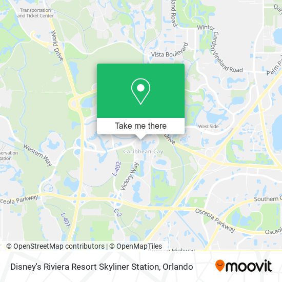 Disney's Riviera Resort Skyliner Station map