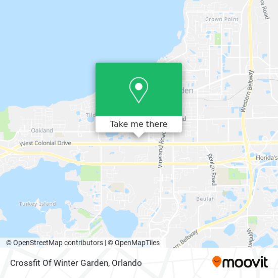 Crossfit Of Winter Garden map