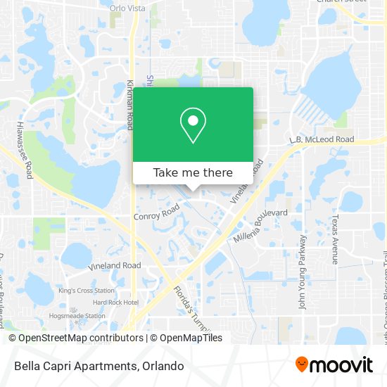 Mapa de Bella Capri Apartments