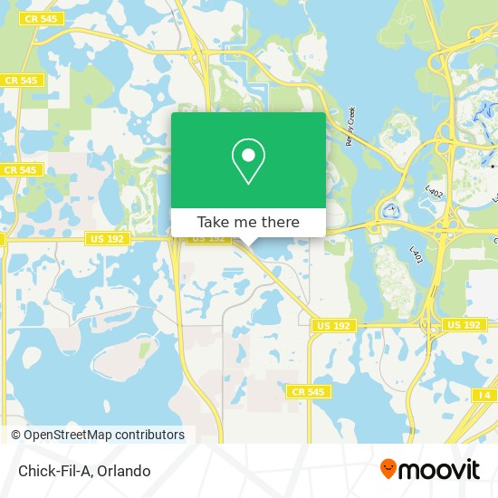 Chick-Fil-A map