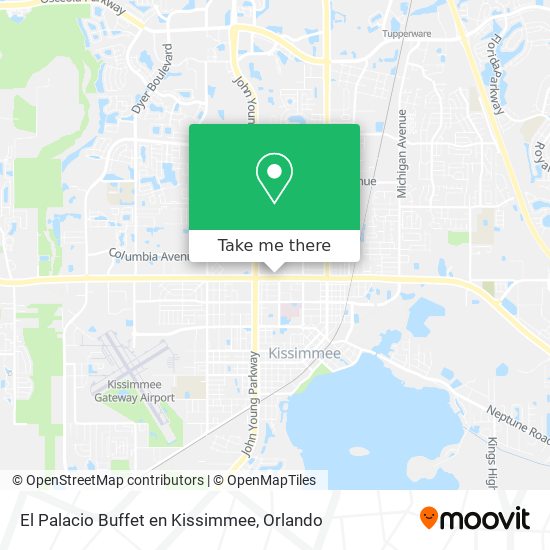 Mapa de El Palacio Buffet en Kissimmee