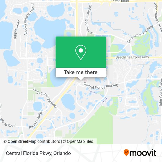Central Florida Pkwy map