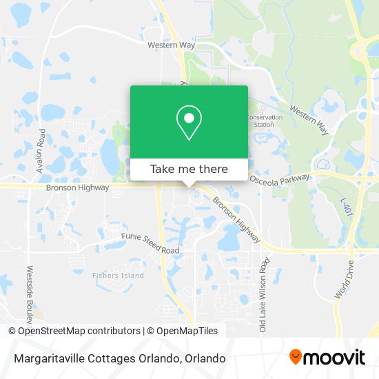 Mapa de Margaritaville Cottages Orlando