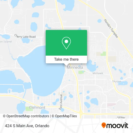 Mapa de 424 S Main Ave