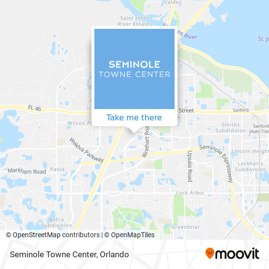 Seminole Towne Center Map How To Get To Seminole Towne Center In Sanford By Bus Or Train?