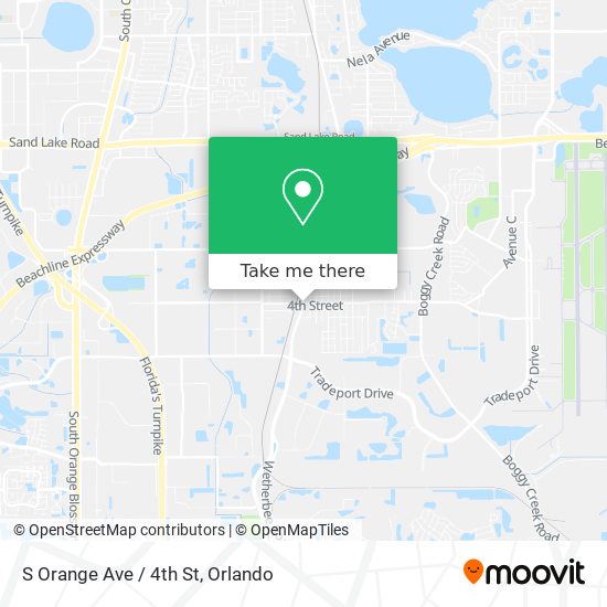 S Orange Ave / 4th St map