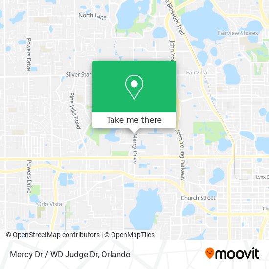 Mercy Dr / WD Judge Dr map