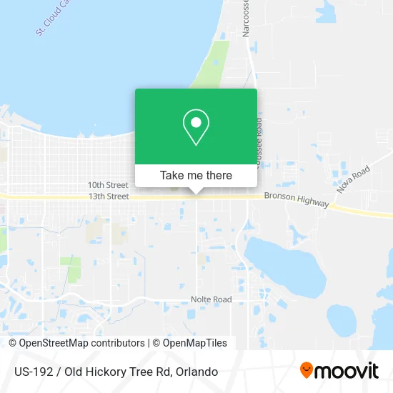 Mapa de US-192 / Old Hickory Tree Rd