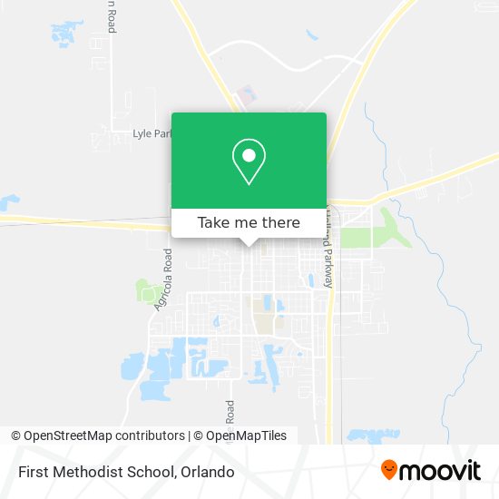 First Methodist School map