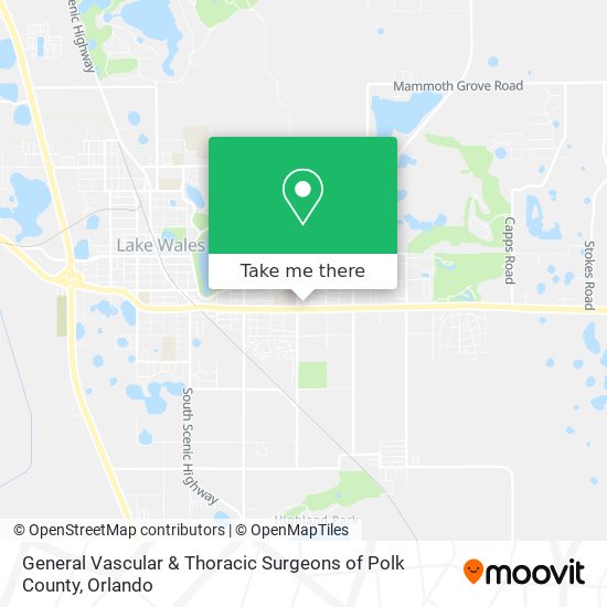 Mapa de General Vascular & Thoracic Surgeons of Polk County