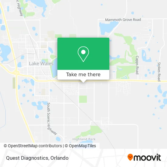 Quest Diagnostics map