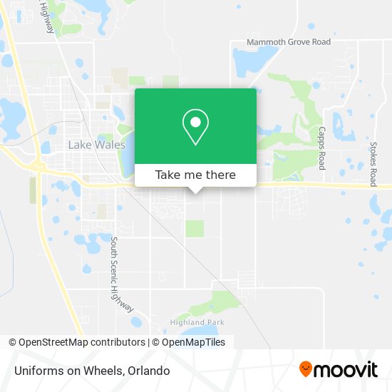 Uniforms on Wheels map