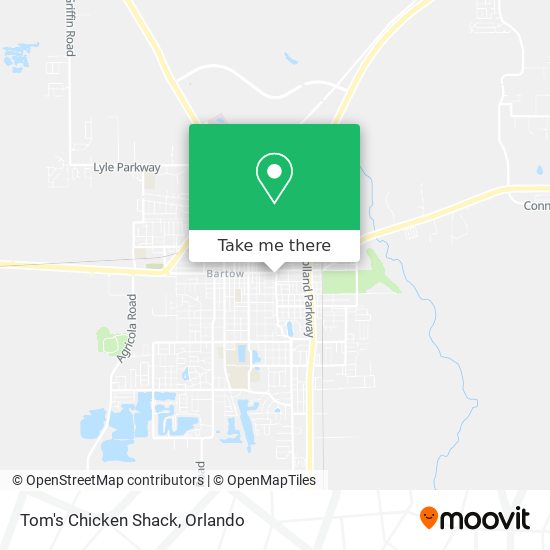 Tom's Chicken Shack map