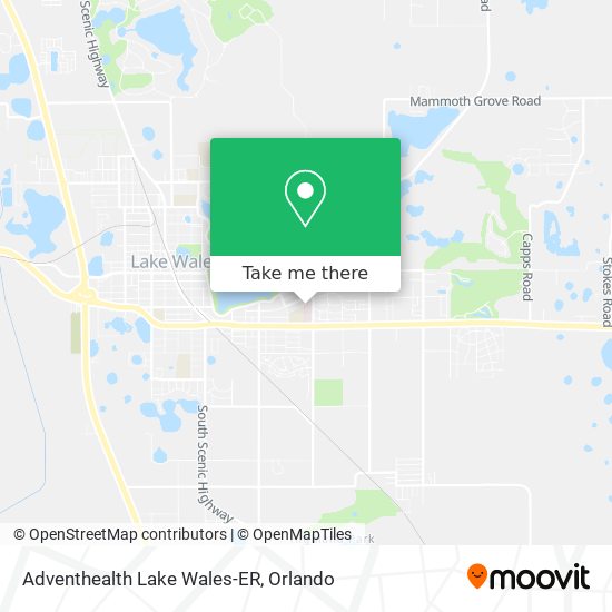 Adventhealth Lake Wales-ER map