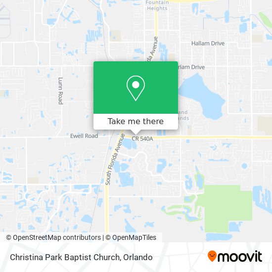 Mapa de Christina Park Baptist Church