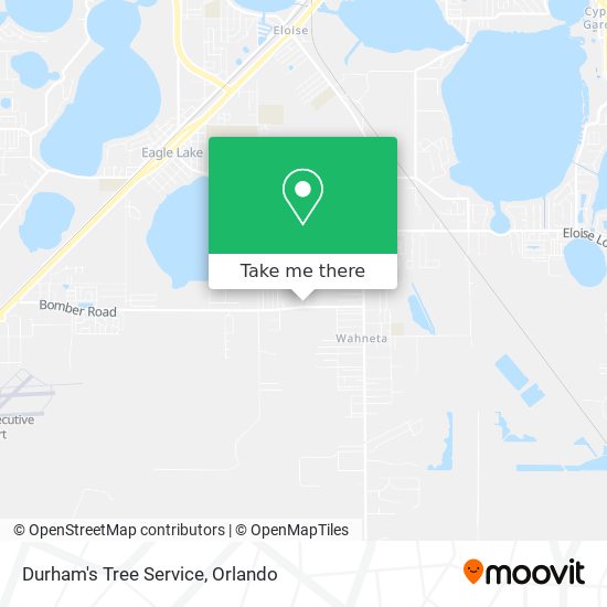 Durham's Tree Service map