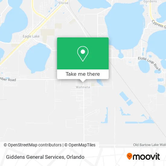 Giddens General Services map