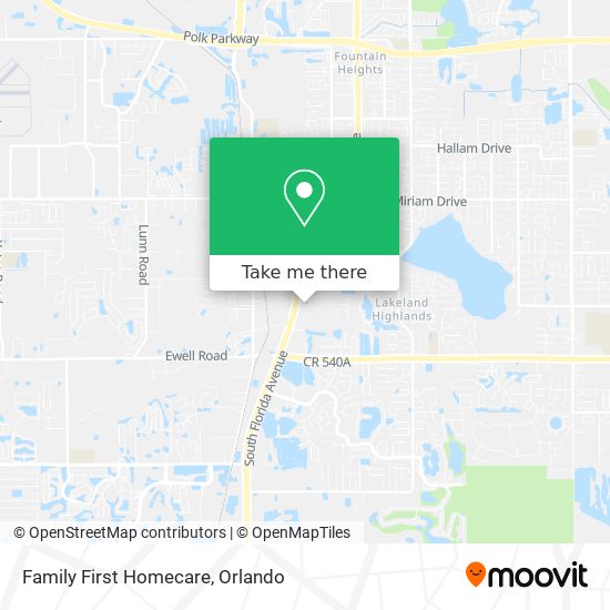 Family First Homecare map