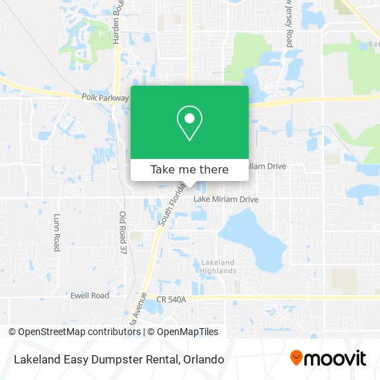 Lakeland Easy Dumpster Rental map