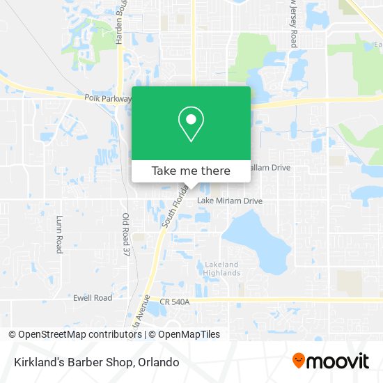 Kirkland's Barber Shop map