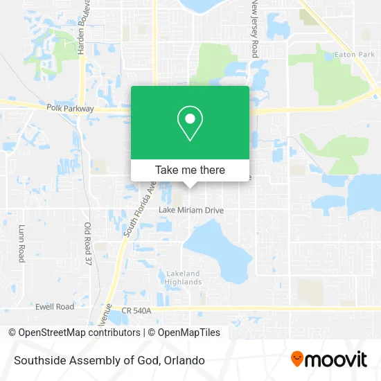 Southside Assembly of God map