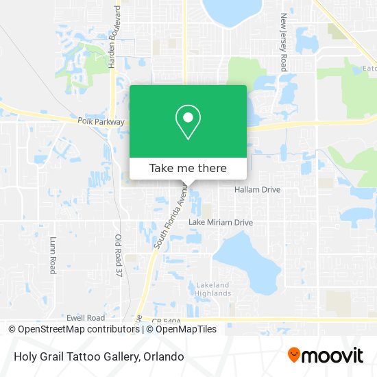 Holy Grail Tattoo Gallery map