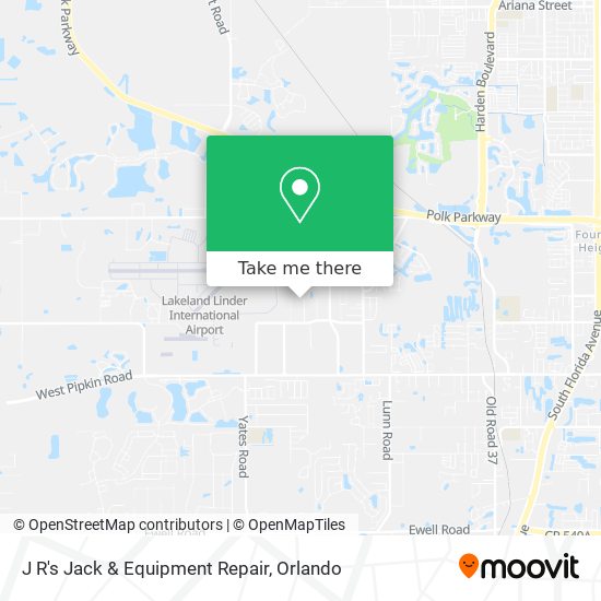 J R's Jack & Equipment Repair map
