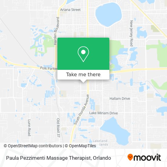 Paula Pezzimenti Massage Therapist map