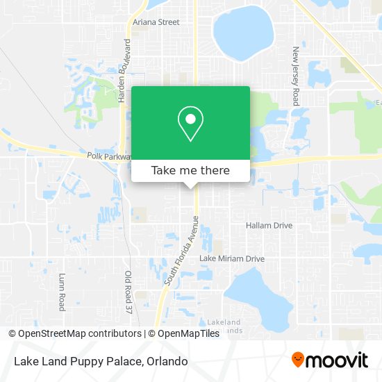 Lake Land Puppy Palace map