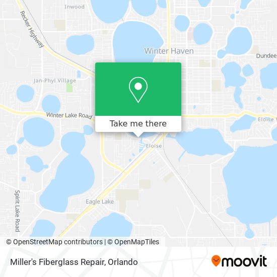 Miller's Fiberglass Repair map