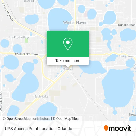 UPS Access Point Location map