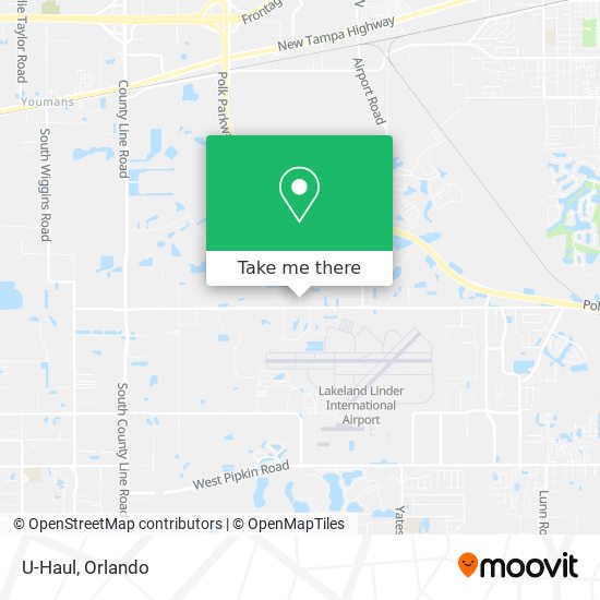 U-Haul map