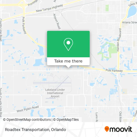 Roadtex Transportation map