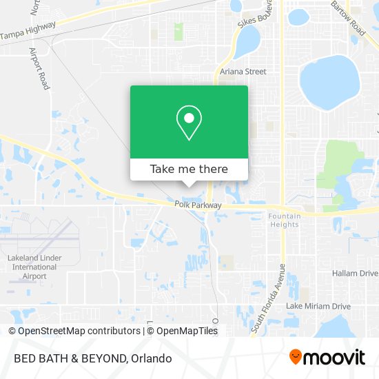 BED BATH & BEYOND map