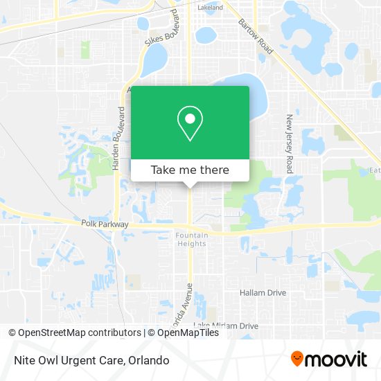 Nite Owl Urgent Care map