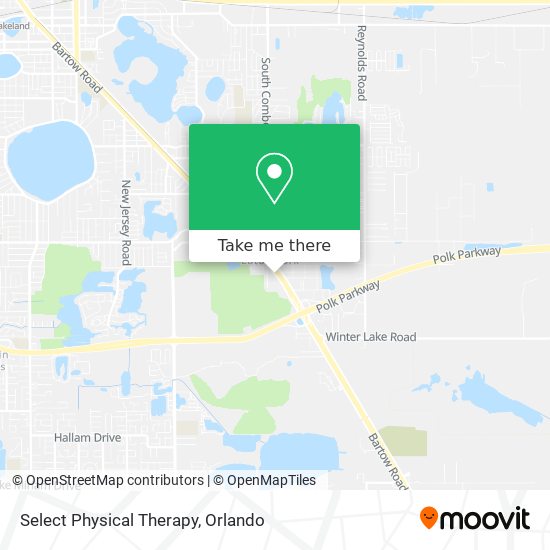 Select Physical Therapy map