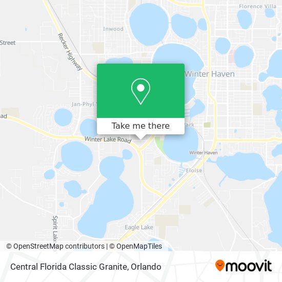 Central Florida Classic Granite map