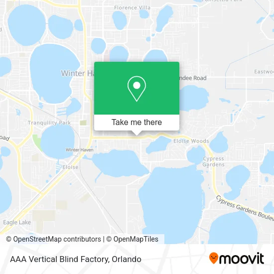 Mapa de AAA Vertical Blind Factory