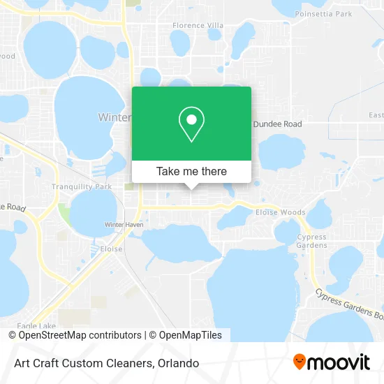 Art Craft Custom Cleaners map