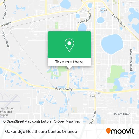 Oakbridge Healthcare Center map