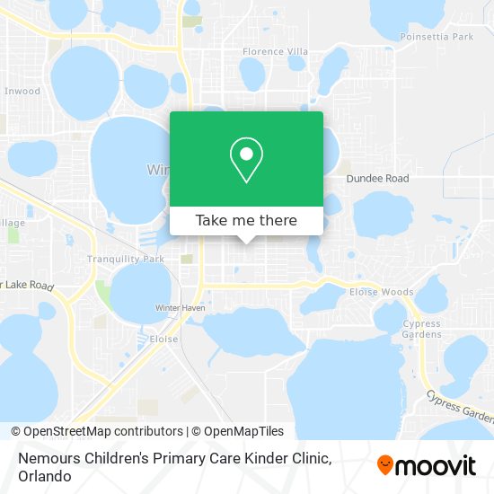 Nemours Children's Primary Care Kinder Clinic map