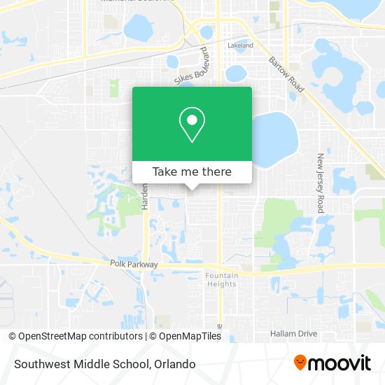 Southwest Middle School map