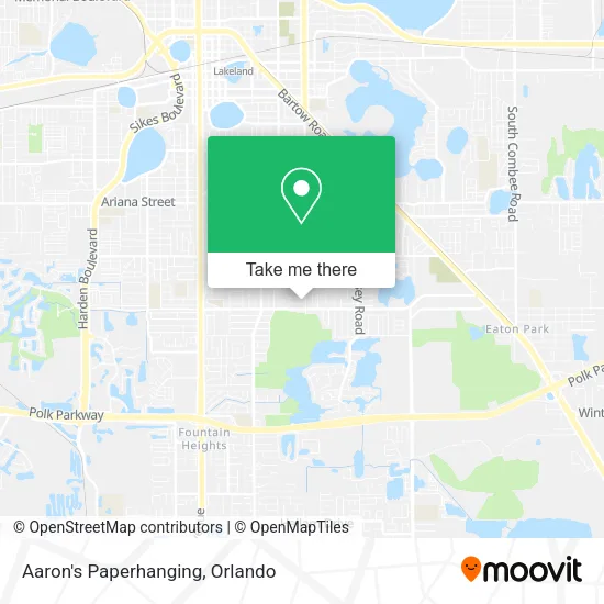 Aaron's Paperhanging map