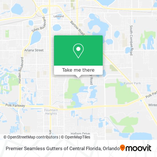Premier Seamless Gutters of Central Florida map