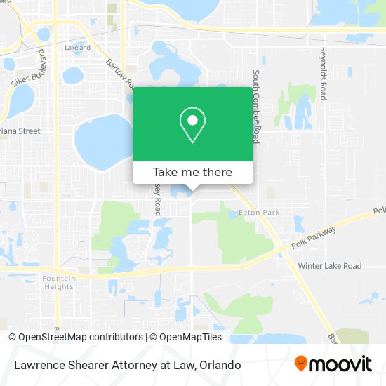 Lawrence Shearer Attorney at Law map