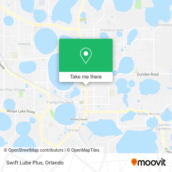 Mapa de Swift Lube Plus
