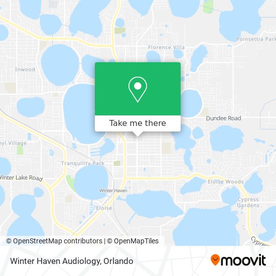 Winter Haven Audiology map