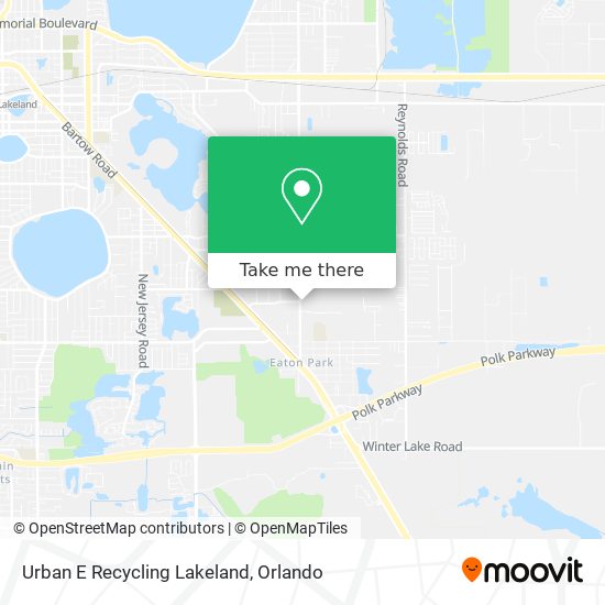 Urban E Recycling Lakeland map